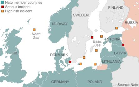 Map of incidents