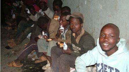 Street children in Nairobi, Kenya