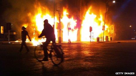 Riots in Tottenham, north London
