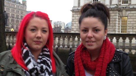 Ciara (left) and Nicola