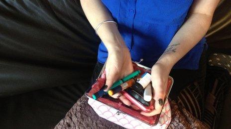 Tayler Hacket is a type 1 diabetic.