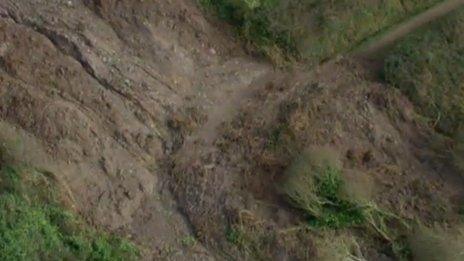 Cornwall Council Warn Over Coastline Landslips Bbc News