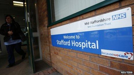 Stafford Hospital entrance