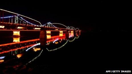 Bridge between North Korea and South Korea