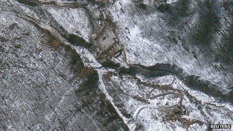 Google map of North Korea nuclear site
