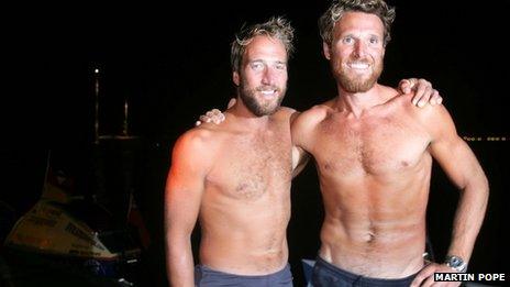 Ben Fogle and James Cracknell