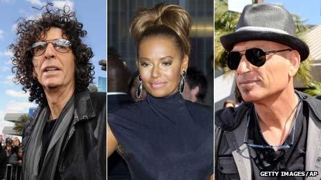 Howard Stern, Mel B and Howie Mandel