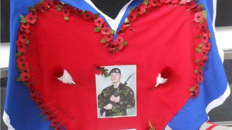 Memorial for Fusilier Collins in Ayia Napa Square