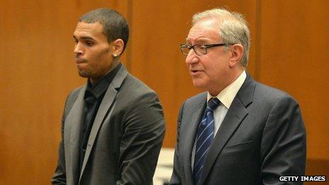 Chris Brown and Mark Geragos