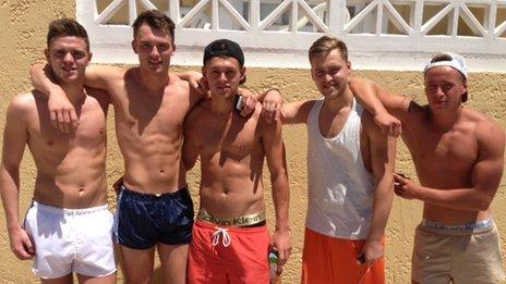 Friends on the beach