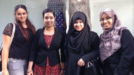 Chanpreet Walia, Satnam Rooprai, Nasima Begum and Nabilah Yasmin