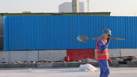 Worker in Qatar
