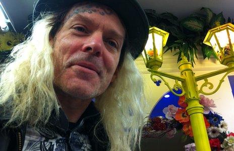 Image caption Tattoo artist, Woody, recommends making sure you're ...