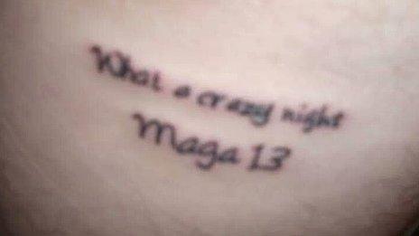 Ashley McGee's tattoo