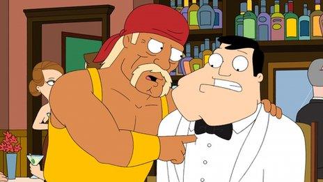 Cartoon Hulk Hogan in American Dad