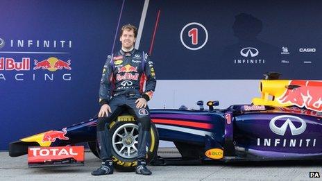 Red Bull's Sebastian Vettel won four consecutive world titles
