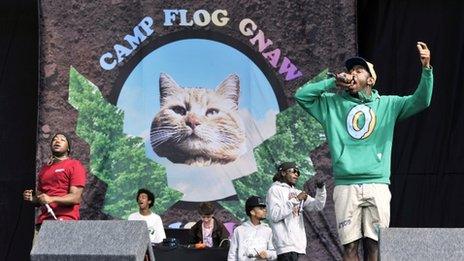 Odd Future performed at Reading and Leeds festival in 2013