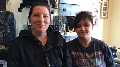 Suzanne Hardy (right) and her boss Madeleine Taylor