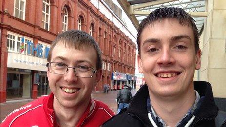 James Shute (right) and Jamie Sampson
