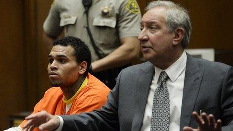 Chris Brown and Mark Geragos