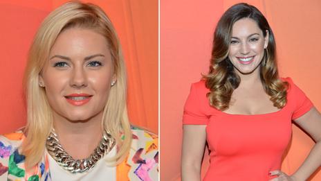 Elisha Cuthbert and Kelly Brook