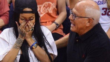 Rihanna and Steve Soboroff