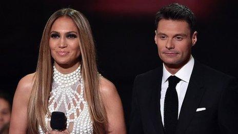 Jennifer Lopez and Ryan Seacrest