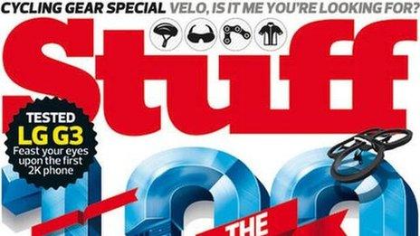 Stuff magazine front cover
