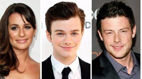 Lea Michele, Chris Colfer, Cory Monteith