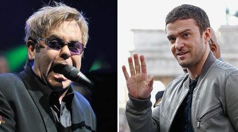 Elton John and Justin Timberlake