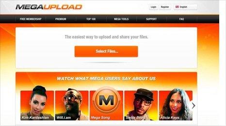 Megaupload screenshot