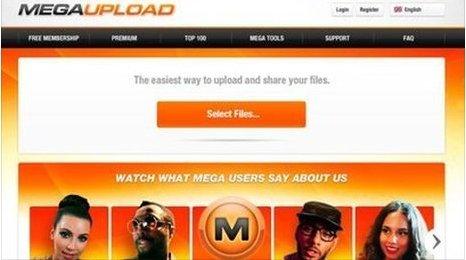 Megaupload screenshot