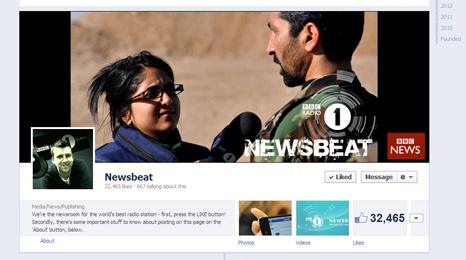 Facebook screen shot