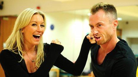 Denise Van Outen and James Jordan
