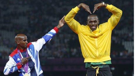 Mo Farah and Usain Bolt