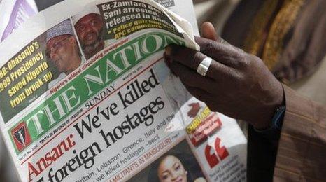 Nigerian newspaper