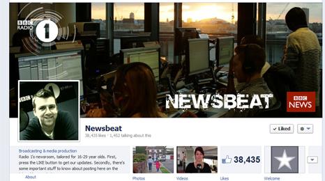 Newsbeat Facebook page