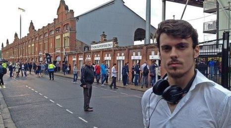 Twenty-two year old Fulham fan Lorcan O'Connor