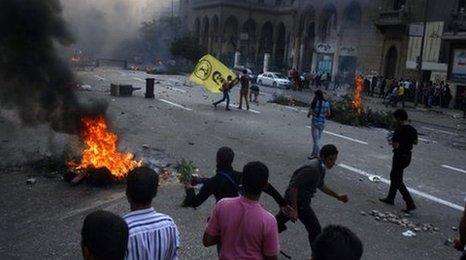 Protestors in Egypt