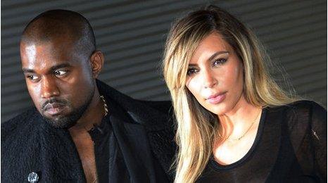 Kanye West and Kim Kardashian