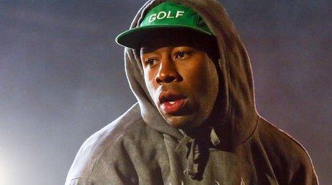 Tyler, The Creator, on stage