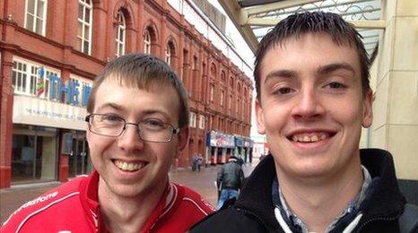 James Shute (right) and Jamie Sampson