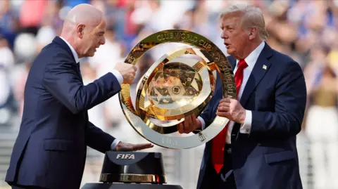 Gianni Infantino and Donald Trump