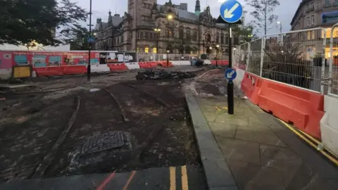 Sheffield Fargate Tram Tracks Discovery A Window To The Past