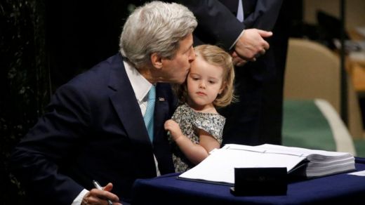 John Kerry and granddaughter