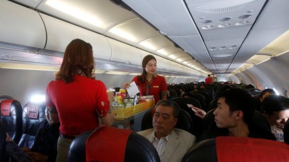 Inside Vietjet. Image: Reuters