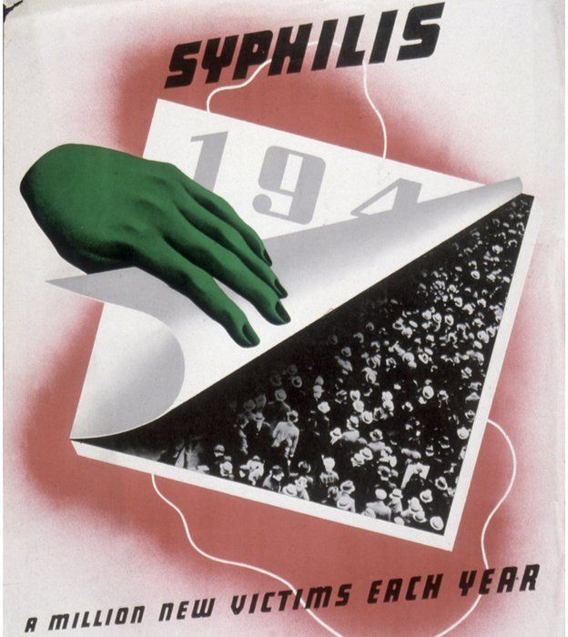 Afiche contra sífilis 1940.