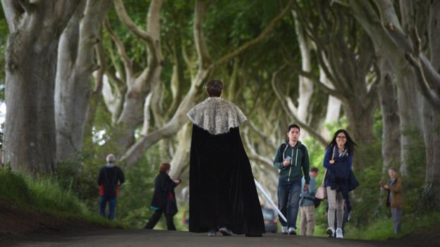 Game of Thrones tourists visiting one of its best-known locations in Northern Ireland