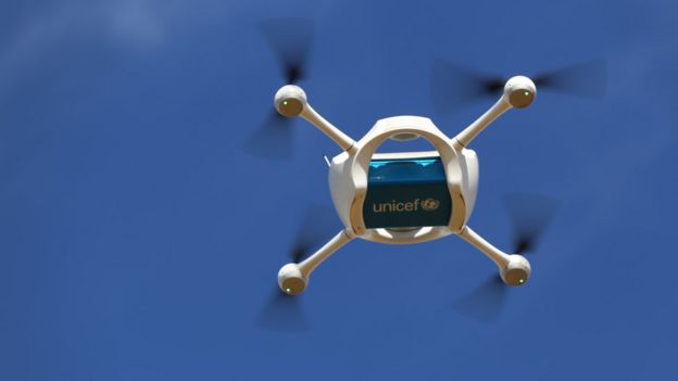 Drone in flight