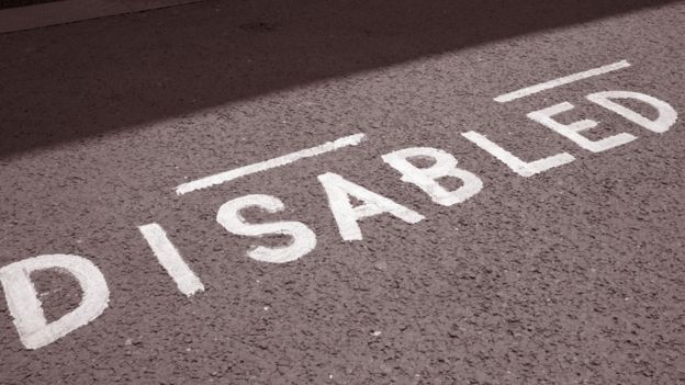 Disabled parking sign